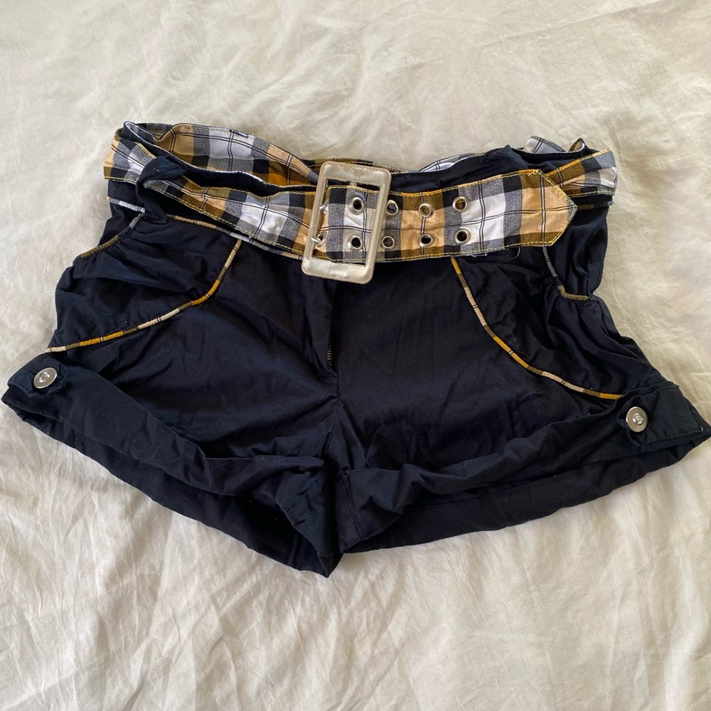 High Waist Black Shorts